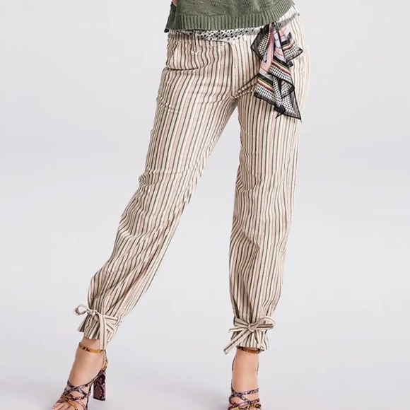 NWT Cabi Convertible Striped Trouser Size 10 - Picture 1 of 13
